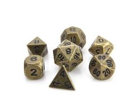 METAL RPG DICE SET - ANCIENT GOLD 