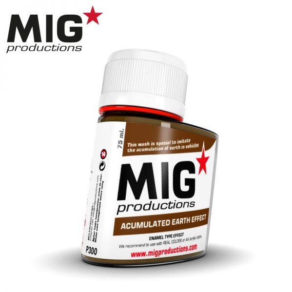 MIG Productions: (Washes & Effects) ACUMULATED EARTH EFFECT (75ml)  