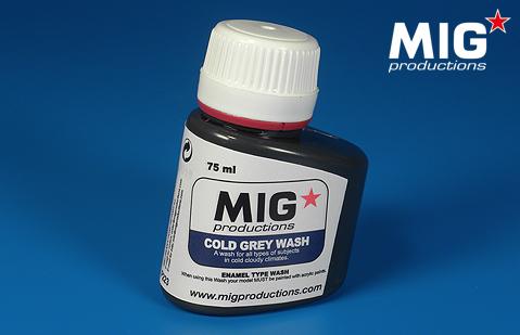 MIG Productions: (Washes & Effects) DARK GREY WASH (75ml)  