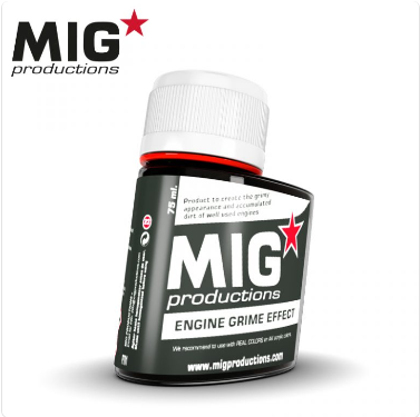 MIG Productions: (Washes & Effects) ENGINE GRIME EFFECT (75ml) 