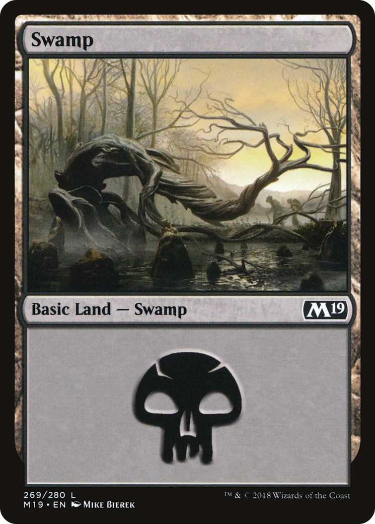 MTG 2019 Core Set 269: Swamp (FOIL) 
