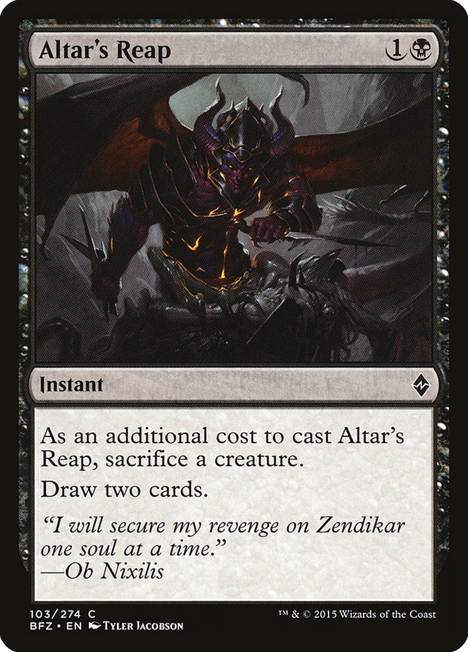 MTG: Battle for Zendikar 103: Altars Reap 