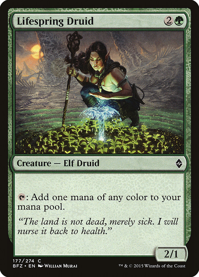 MTG: Battle for Zendikar 177: Lifespring Druid 