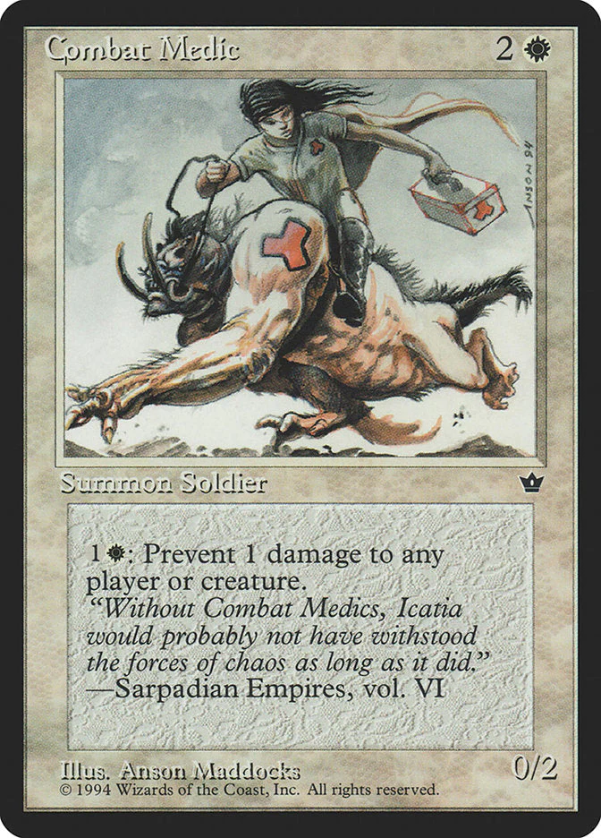 MTG: Fallen Empires 001c: Combat Medic 