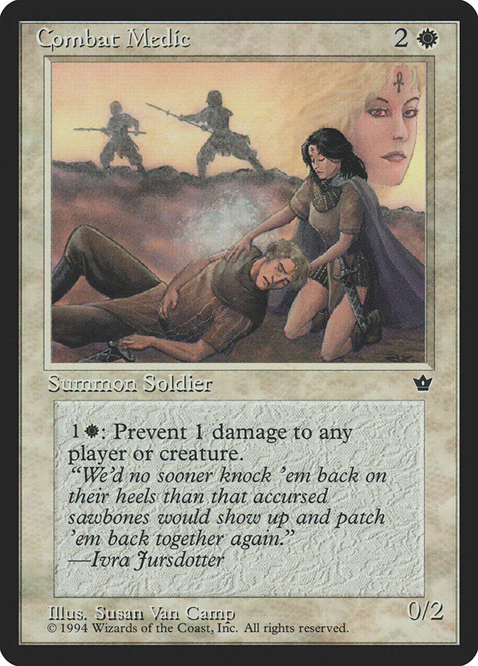 MTG: Fallen Empires 001b: Combat Medic 