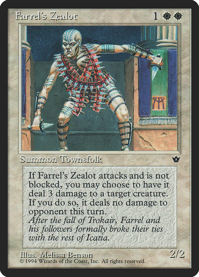 MTG: Fallen Empires 003a: Farrels Zealot 