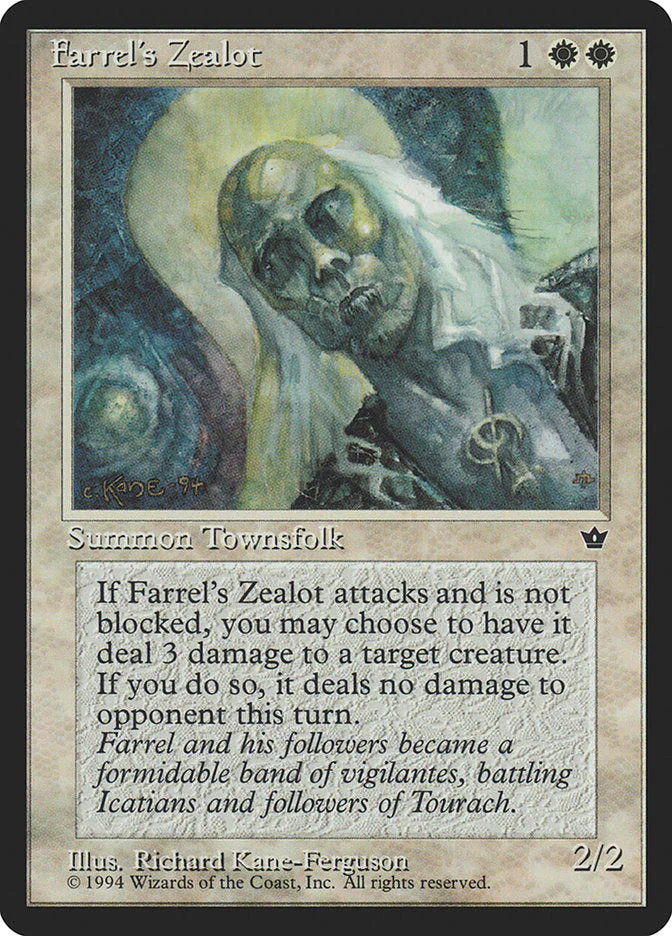MTG: Fallen Empires 003b: Farrels Zealot 