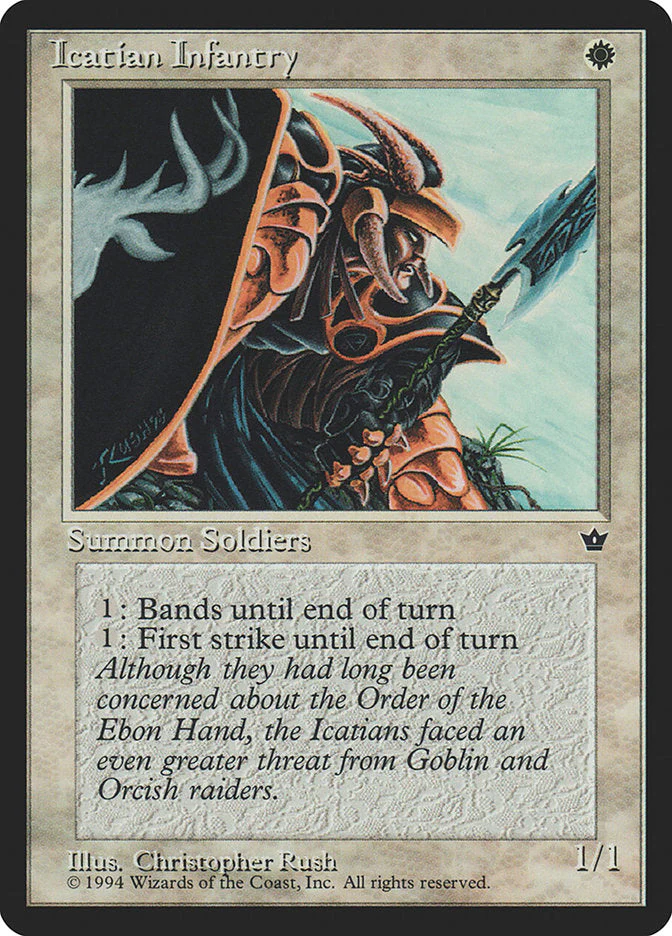 MTG: Fallen Empires 007b: Icatian Infantry 
