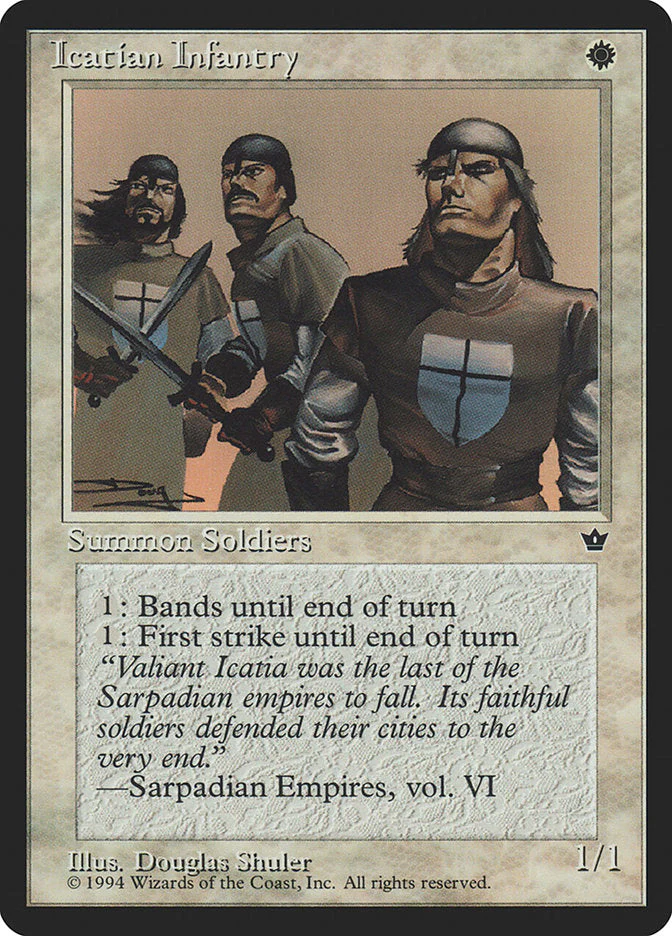 MTG: Fallen Empires 007c: Icatian Infantry 