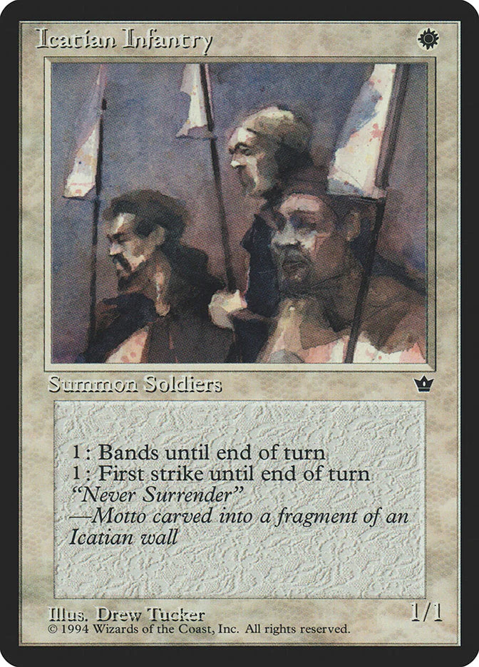 MTG: Fallen Empires 007d: Icatian Infantry 
