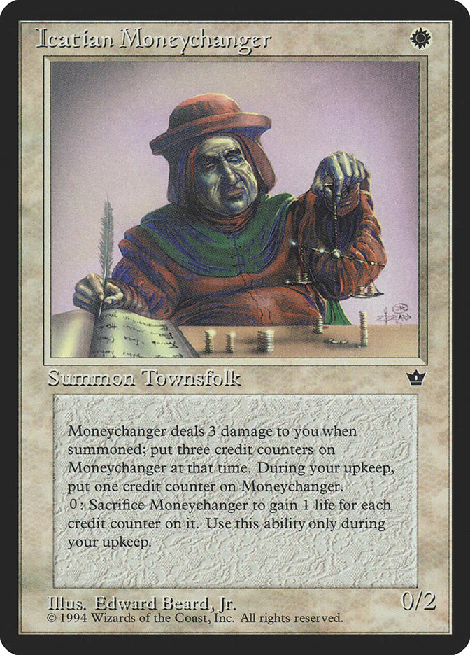 MTG: Fallen Empires 010b: Icatian Moneychanger 