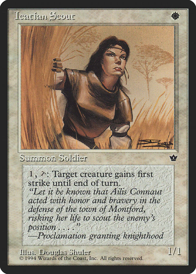 MTG: Fallen Empires 013b: Icatian Scout 