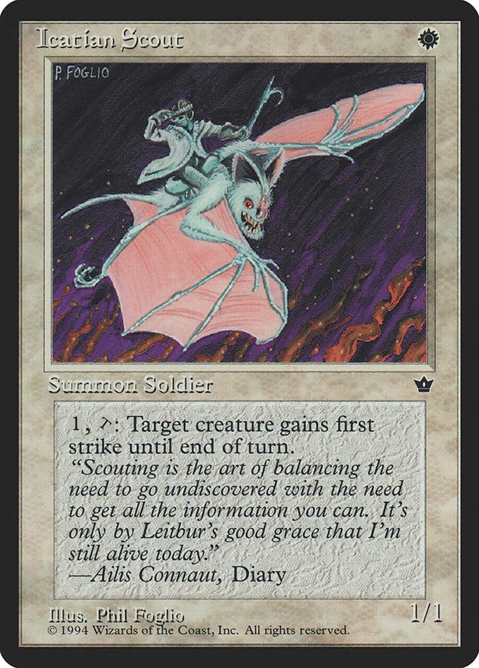 MTG: Fallen Empires 013d: Icatian Scout 