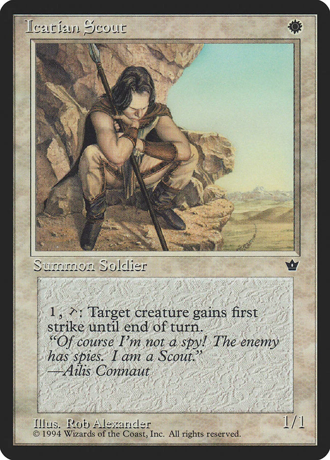 MTG: Fallen Empires 013c: Icatian Scout  