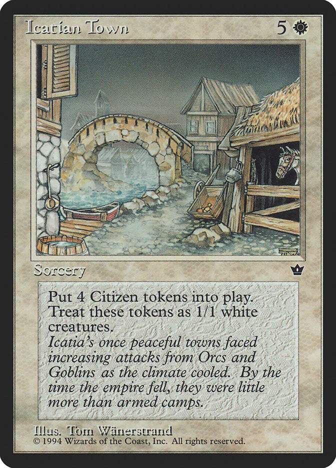 MTG: Fallen Empires 015: Icatian Town 
