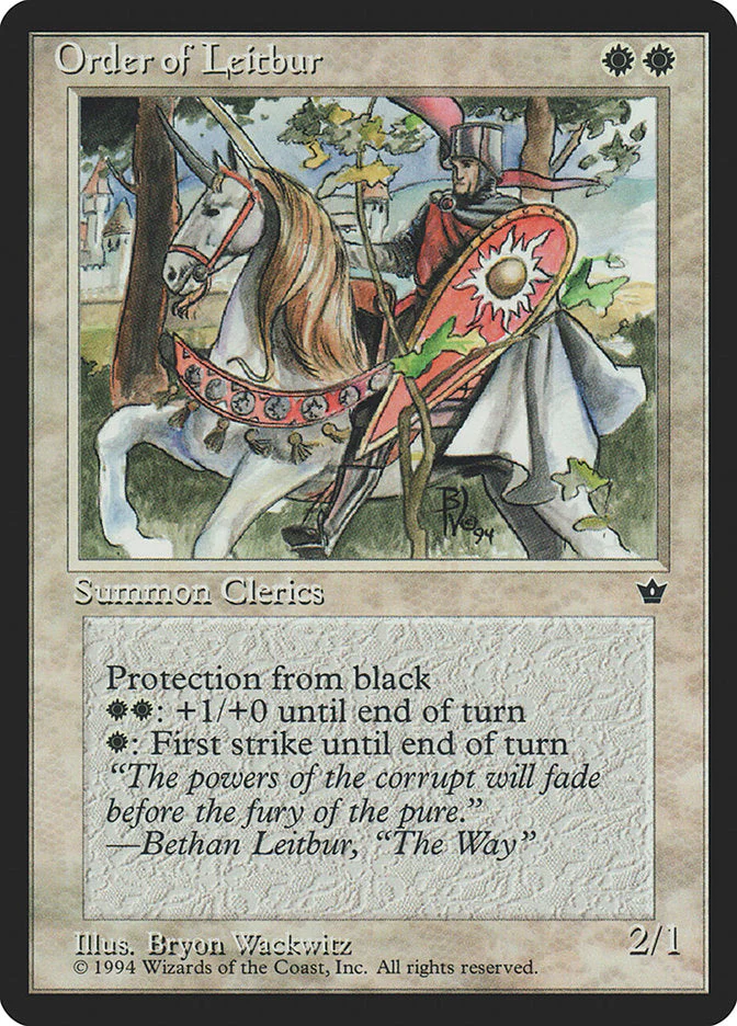 MTG: Fallen Empires 016bb: Order of Leitbur 