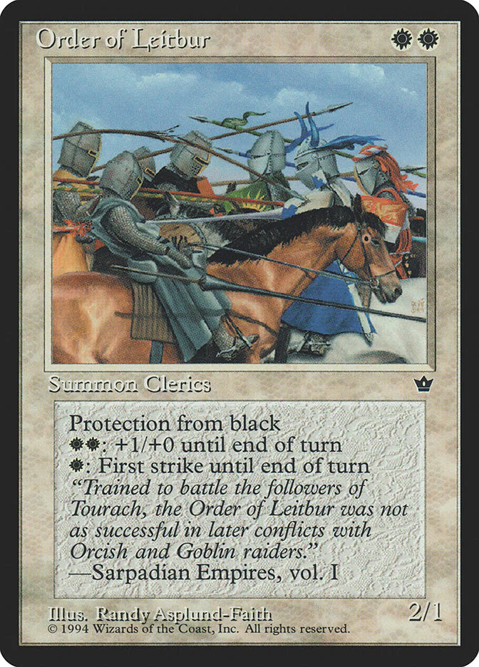 MTG: Fallen Empires 016c: Order of Leitbur 