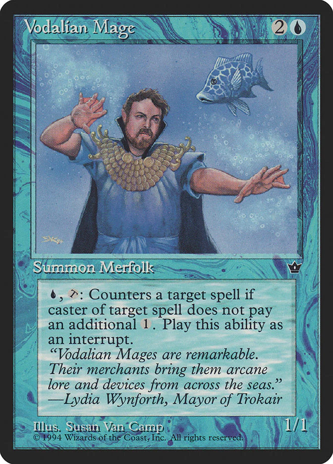 MTG: Fallen Empires 030a: Vodalian Mage 