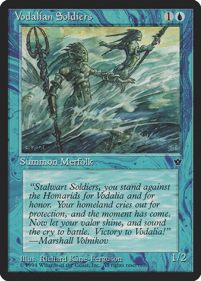 MTG: Fallen Empires 031c: Vodalian Soldiers 