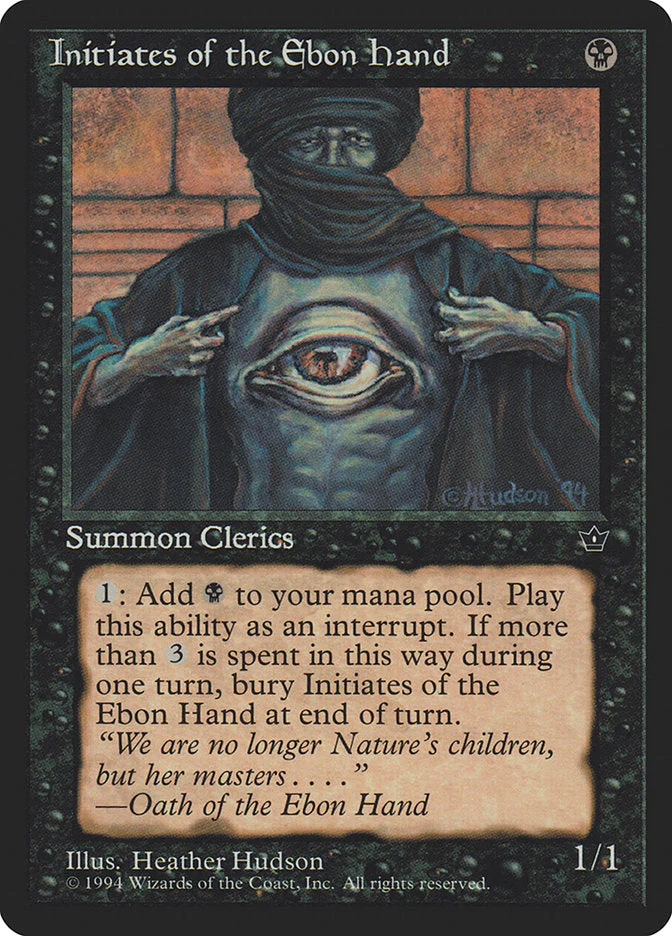 MTG: Fallen Empires 039a: Initiates of the Ebon Hand 
