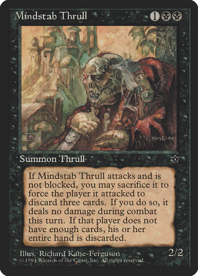 MTG: Fallen Empires 040a: Mindstab Thrull 