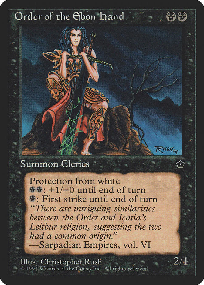 MTG: Fallen Empires 042b: Order of the Ebon Hand 