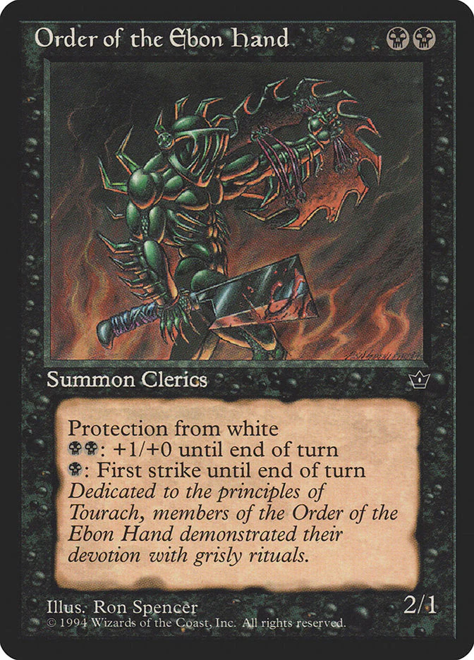 MTG: Fallen Empires 042c: Order of the Ebon Hand 