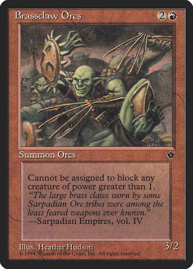 MTG: Fallen Empires 049d: Brassclaw Orcs 