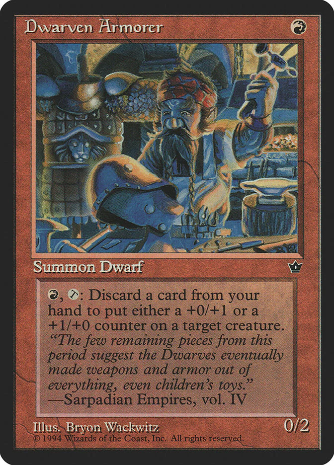 MTG: Fallen Empires 050: Dwarven Armorer 