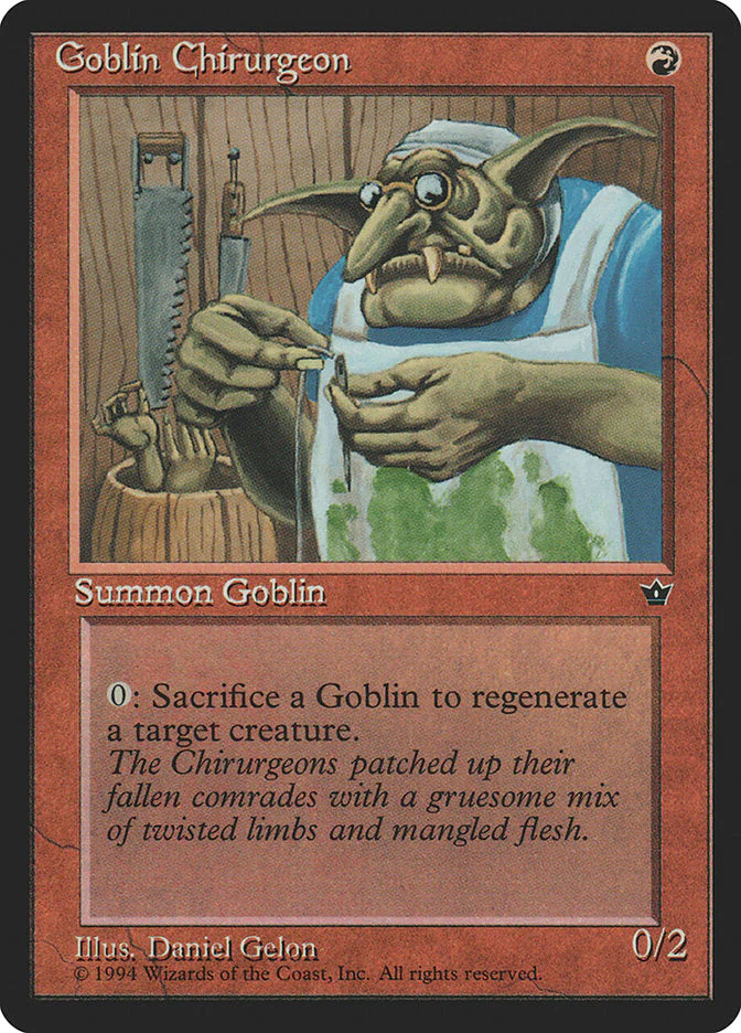 MTG: Fallen Empires 054a: Goblin Chirurgeon 