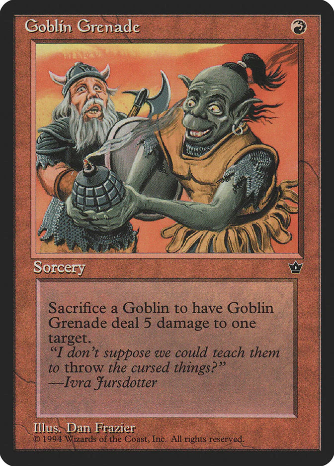 MTG: Fallen Empires 056b: Goblin Grenade 