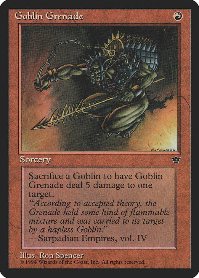 MTG: Fallen Empires 056c: Goblin Grenade 