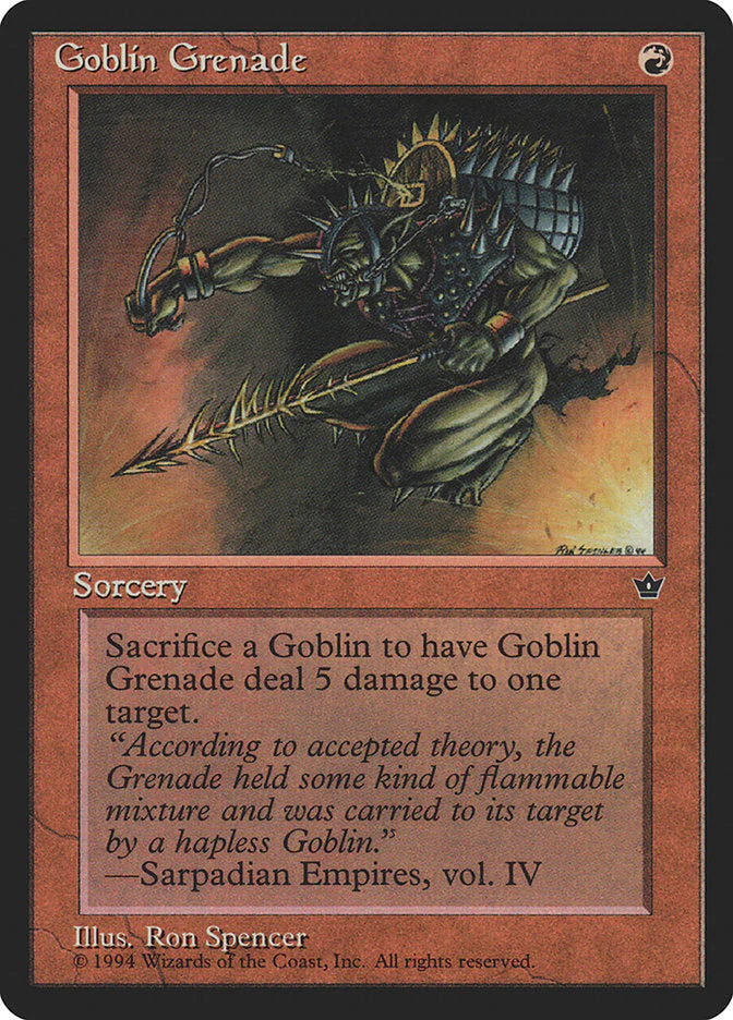 MTG: Fallen Empires 056a: Goblin Grenade 