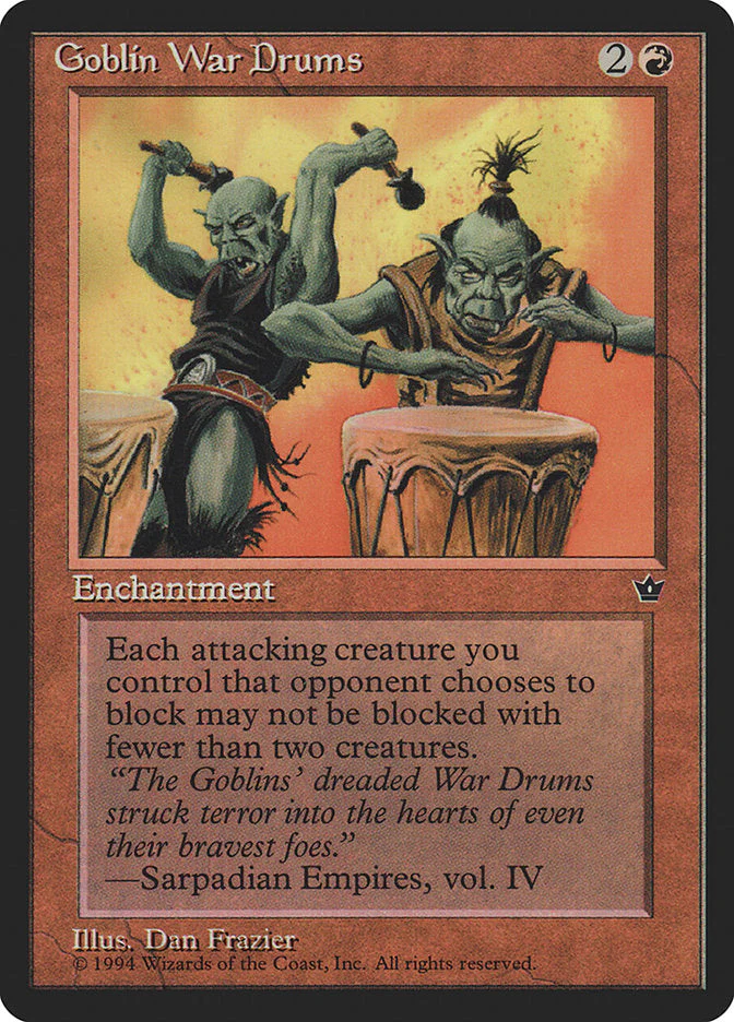 MTG: Fallen Empires 058a: Goblin War Drums 