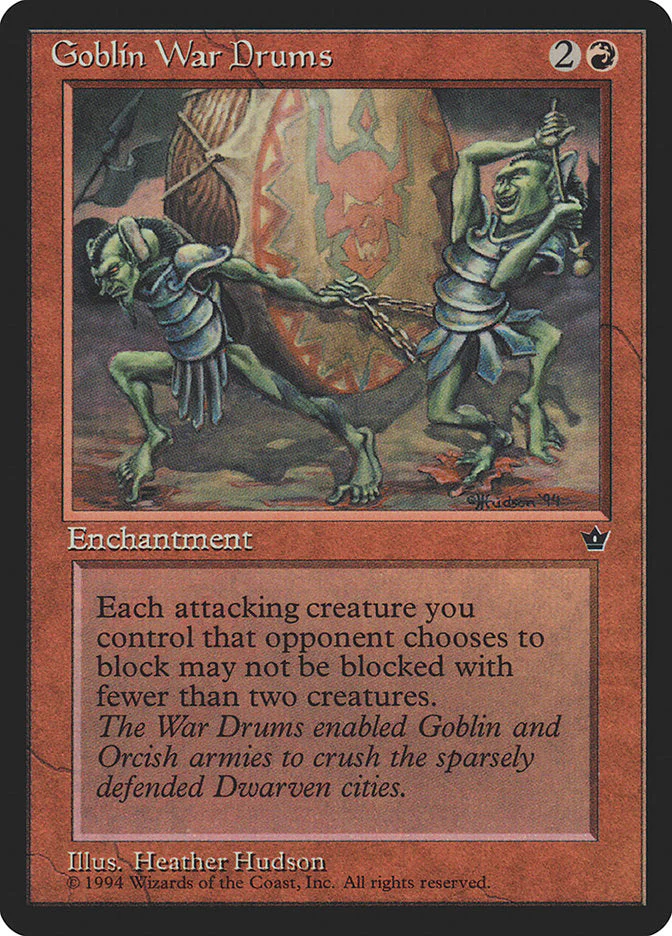 MTG: Fallen Empires 058b: Goblin War Drums 