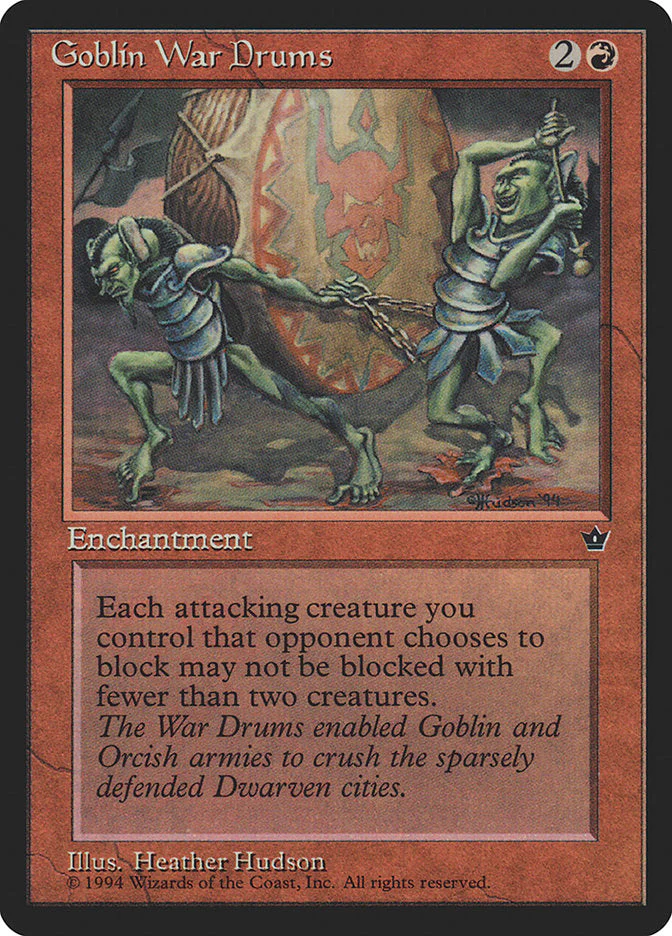 MTG: Fallen Empires 058c: Goblin War Drums 