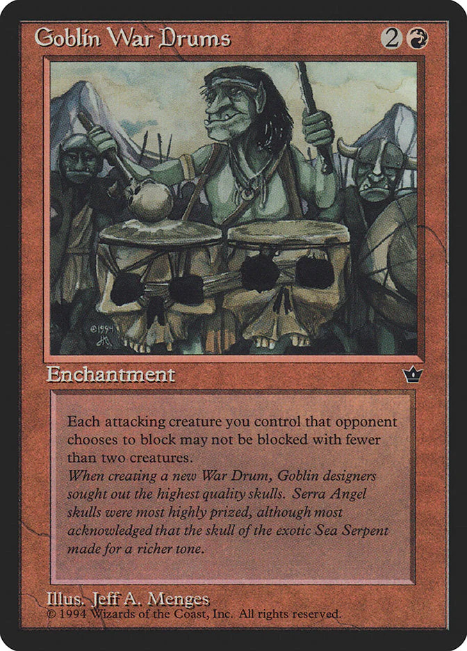 MTG: Fallen Empires 058d: Goblin War Drums 