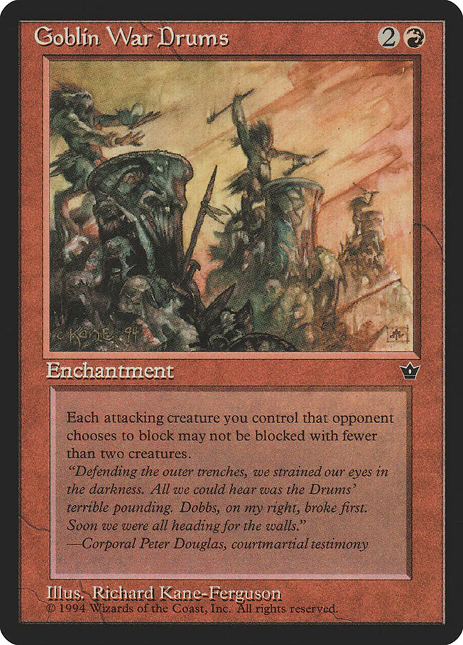 MTG: Fallen Empires 058b: Goblin War Drums 