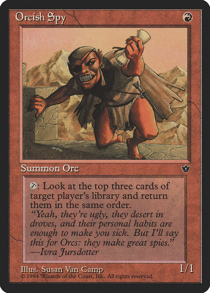 MTG: Fallen Empires 061a: Orcish Spy 