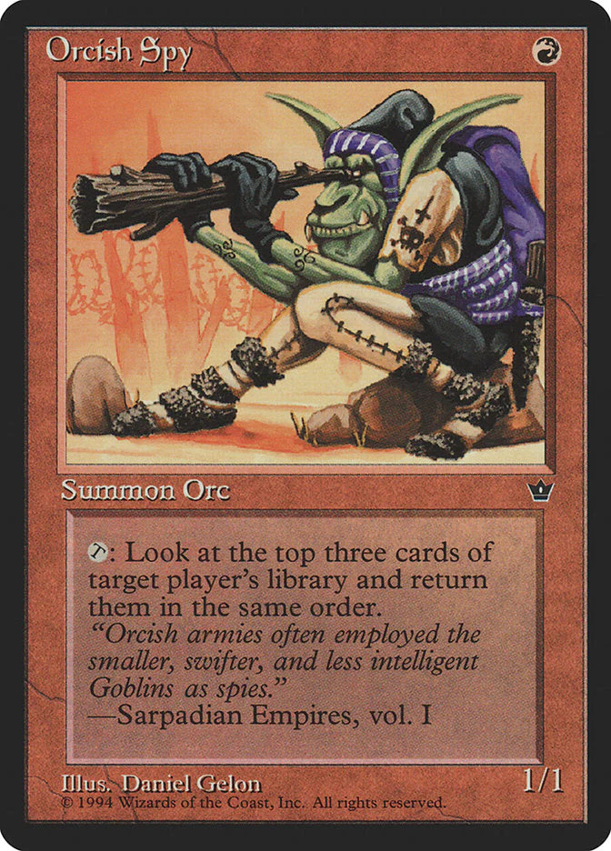 MTG: Fallen Empires 061b: Orcish Spy 