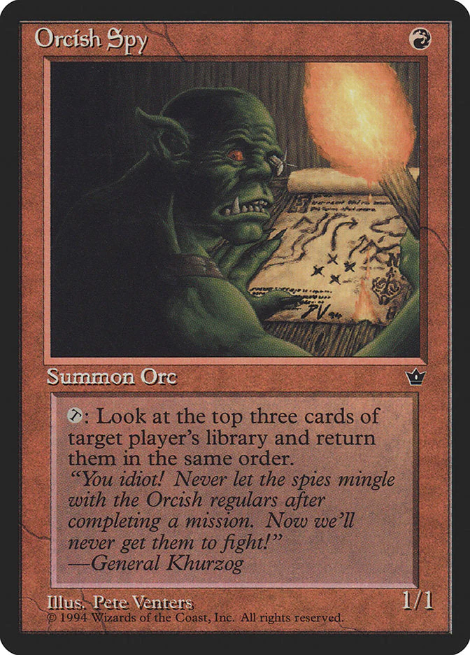 MTG: Fallen Empires 061c: Orcish Spy 