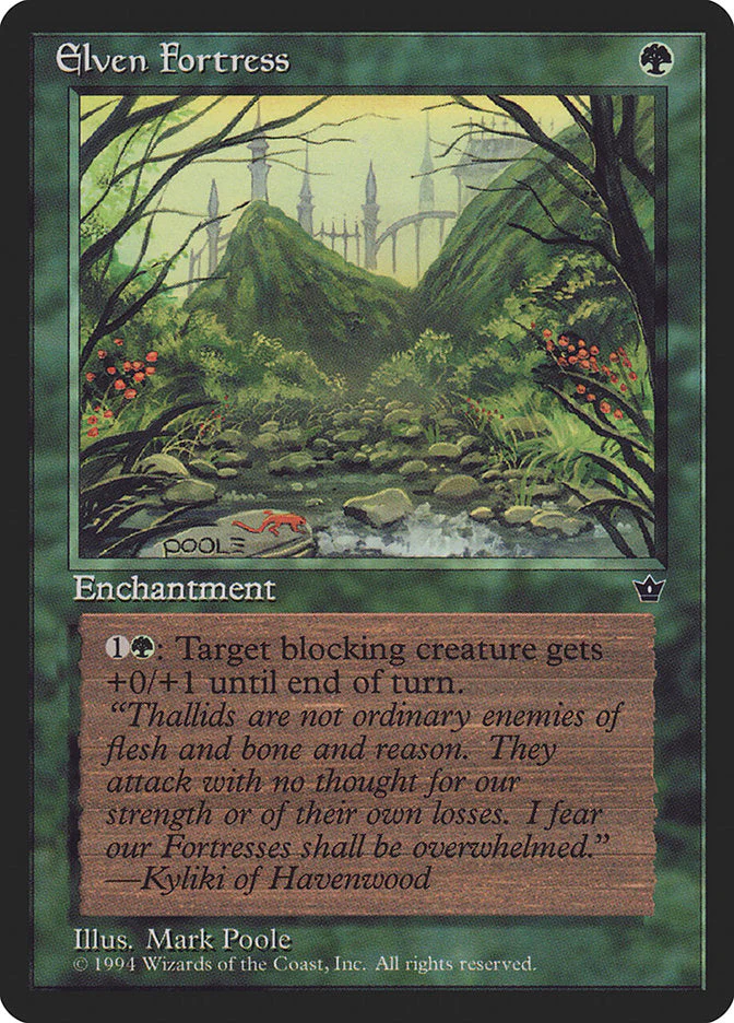 MTG: Fallen Empires 065c: Elven Fortress 