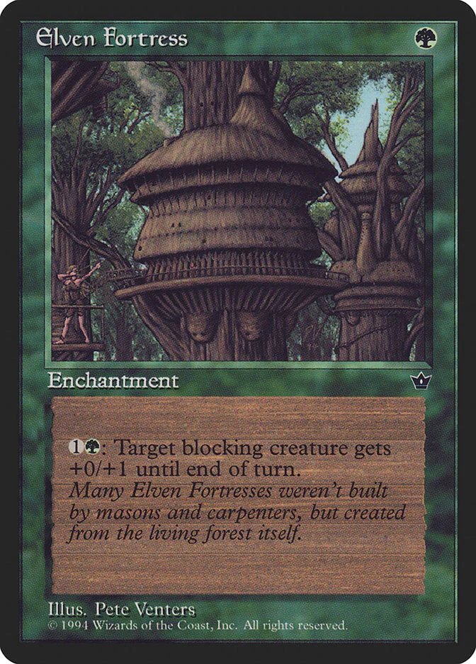 MTG: Fallen Empires 065a: Elven Fortress 
