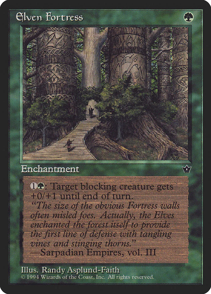 MTG: Fallen Empires 065c: Elven Fortress 