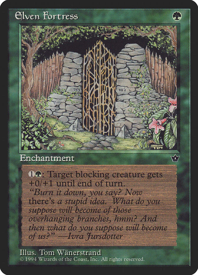 MTG: Fallen Empires 065d: Elven Fortress 