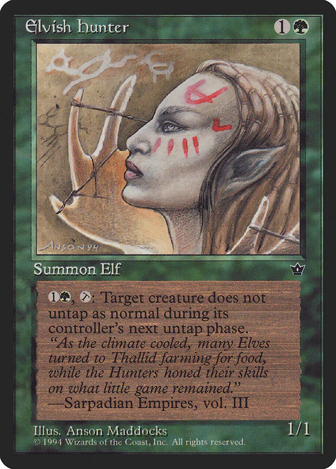 MTG: Fallen Empires 067b: Elvish Hunter 