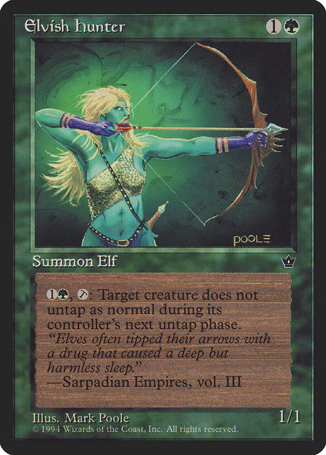 MTG: Fallen Empires 067a: Elvish Hunter 