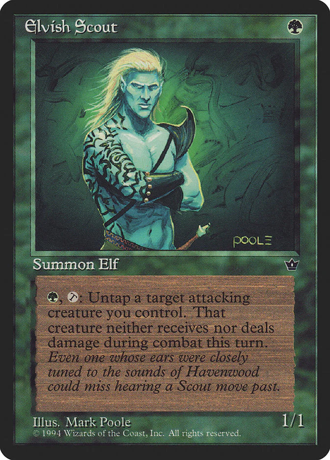MTG: Fallen Empires 068a: Elvish Scout 