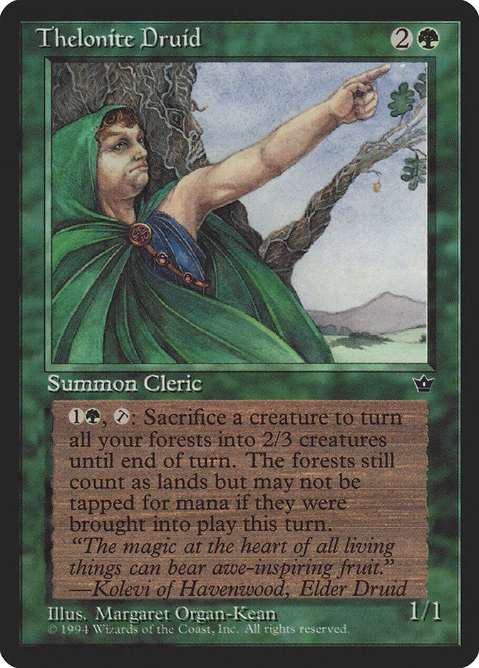 MTG: Fallen Empires 078: Thelonite Druid 