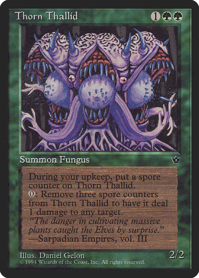 MTG: Fallen Empires 080a: Thorn Thallid 